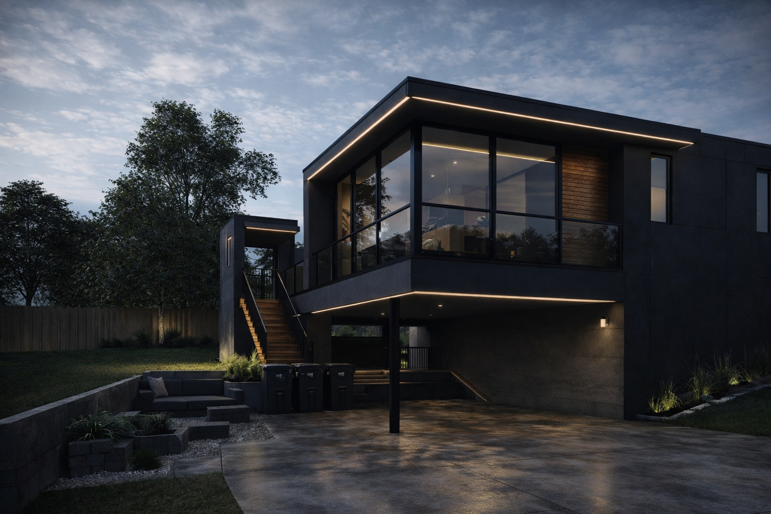 Modern Hillside Addition